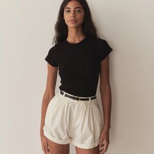 NWT Doen pointelle Vivi tee